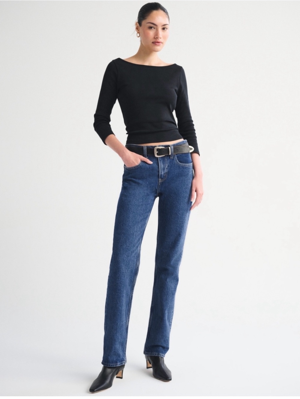 Abercrombie & Fitch Straight Leg Jeans - Blue